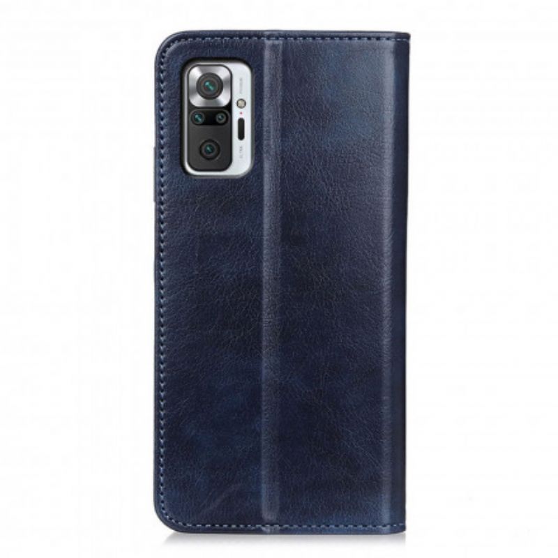 Cover Xiaomi Redmi Note 10 Pro Flip Cover Litchi Split Læder