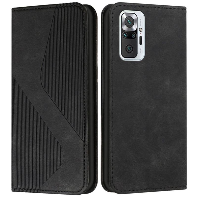 Cover Xiaomi Redmi Note 10 Pro Flip Cover S-design Læderstil