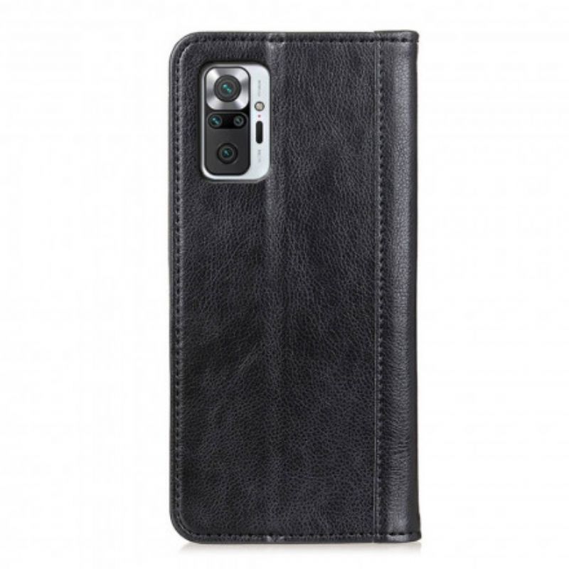 Cover Xiaomi Redmi Note 10 Pro Flip Cover Split Litchi Læder