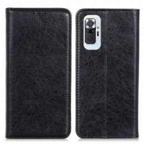 Cover Xiaomi Redmi Note 10 Pro Flip Cover Tekstureret Splitlæder