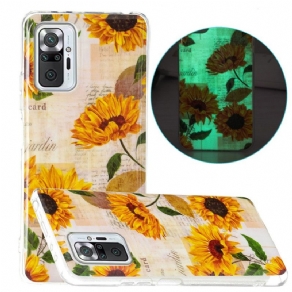 Cover Xiaomi Redmi Note 10 Pro Fluorescerende Blomsterserie