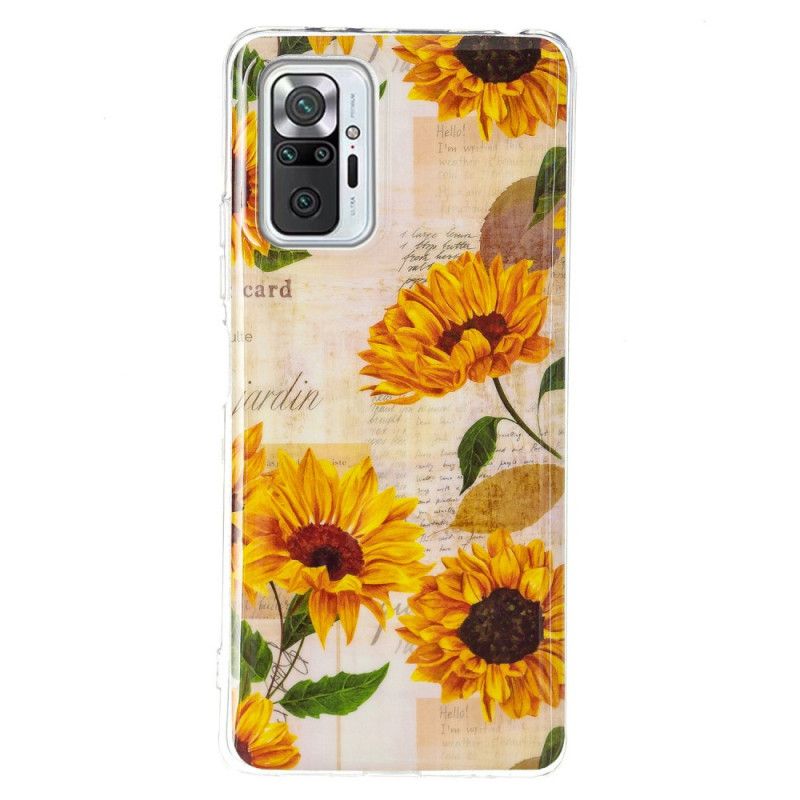 Cover Xiaomi Redmi Note 10 Pro Fluorescerende Blomsterserie