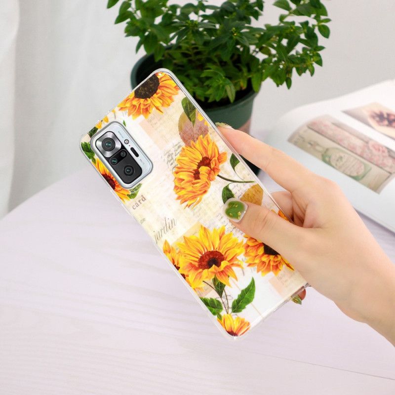 Cover Xiaomi Redmi Note 10 Pro Fluorescerende Blomsterserie