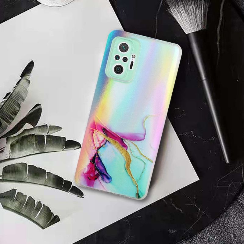 Cover Xiaomi Redmi Note 10 Pro Lasereffekt Marmor