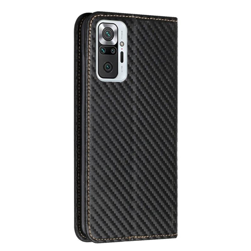 Cover Xiaomi Redmi Note 10 Pro Med Snor Flip Cover Kulfiberrem