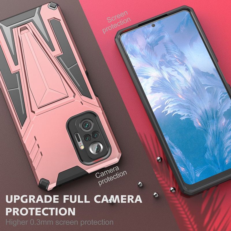 Cover Xiaomi Redmi Note 10 Pro Modstandsdygtig Aftagelig Støtte