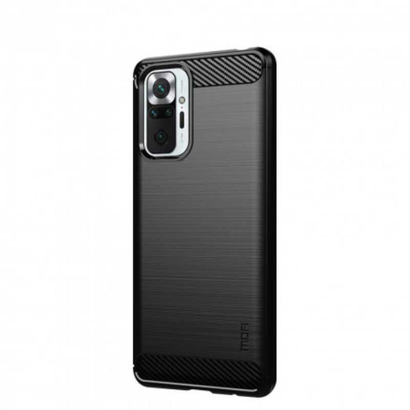 Cover Xiaomi Redmi Note 10 Pro Mofi Børstet Kulfiber