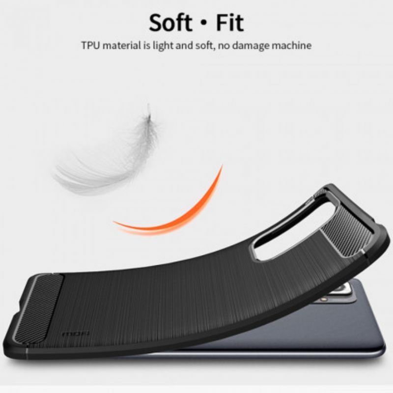 Cover Xiaomi Redmi Note 10 Pro Mofi Børstet Kulfiber