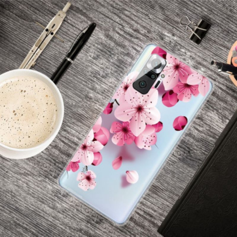 Cover Xiaomi Redmi Note 10 Pro Små Lyserøde Blomster