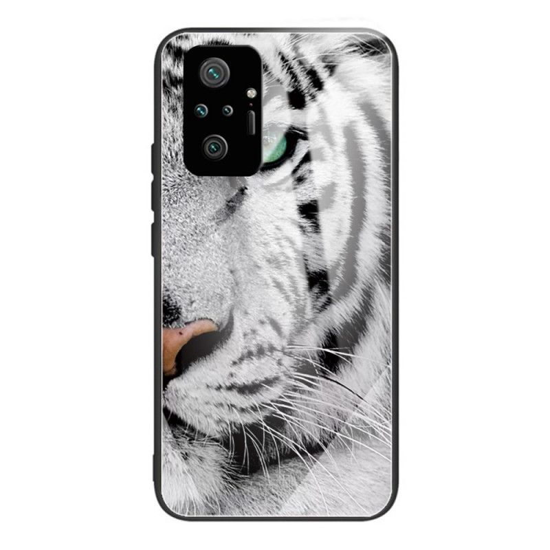 Cover Xiaomi Redmi Note 10 Pro Tiger Hærdet Glas