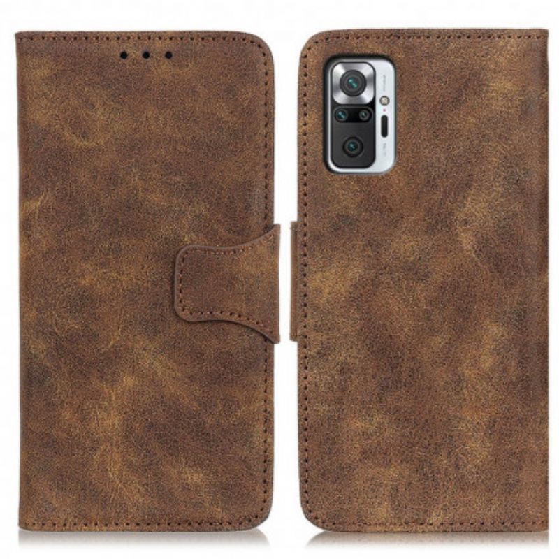 Flip Cover Xiaomi Redmi Note 10 Pro Læder Cover Vintage Magnetklap