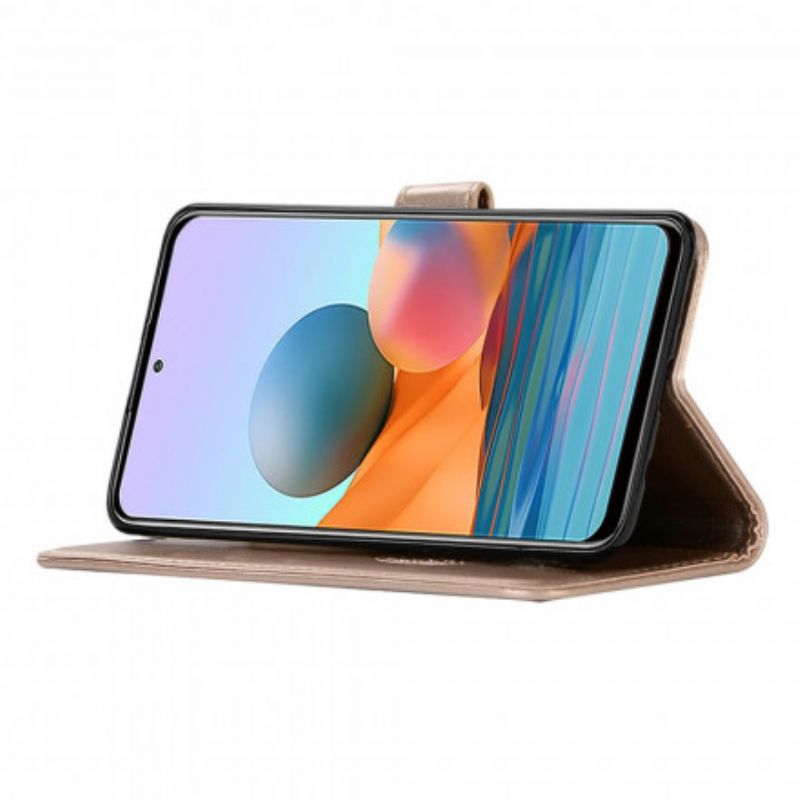 Flip Cover Xiaomi Redmi Note 10 Pro Lædereffekt Drømmefanger Ugle