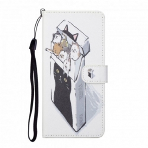 Flip Cover Xiaomi Redmi Note 10 Pro Med Snor Thong Cat Levering