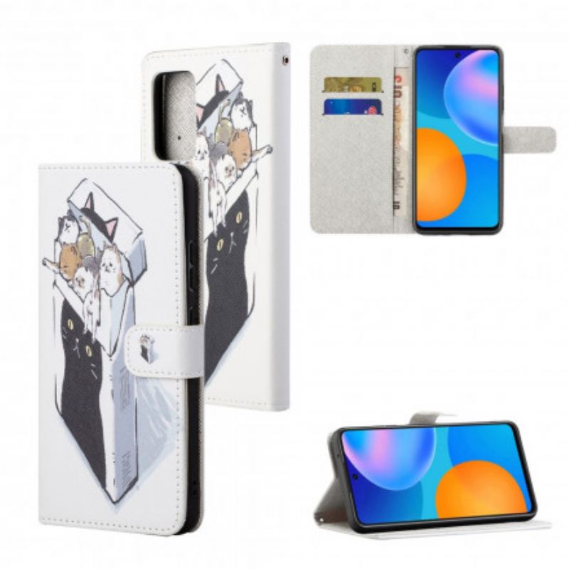 Flip Cover Xiaomi Redmi Note 10 Pro Med Snor Thong Cat Levering