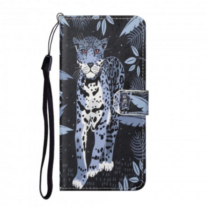 Flip Cover Xiaomi Redmi Note 10 Pro Med Snor Thong Leopard