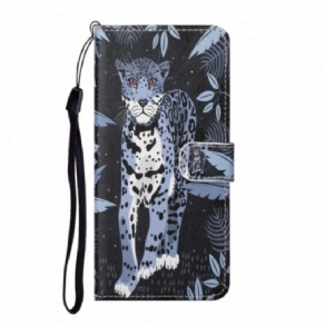 Flip Cover Xiaomi Redmi Note 10 Pro Med Snor Thong Leopard