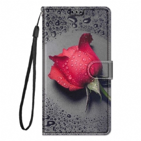 Flip Cover Xiaomi Redmi Note 10 Pro Roser Med Rem