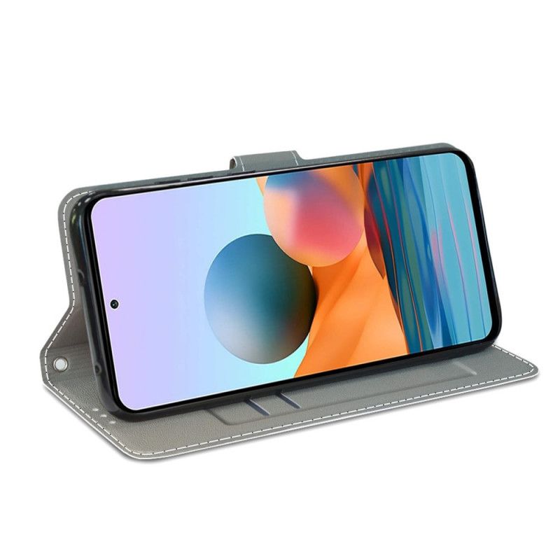 Flip Cover Xiaomi Redmi Note 10 Pro Sommerfugle Og Snor