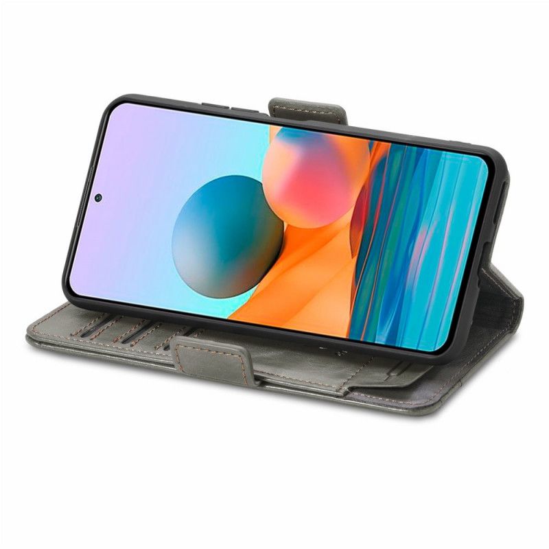 Flip Cover Xiaomi Redmi Note 10 Pro Tofarvet Dobbeltspænde