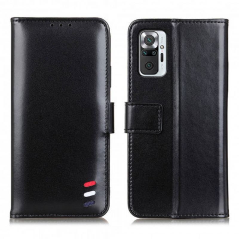 Flip Cover Xiaomi Redmi Note 10 Pro Tricolor Lædereffekt