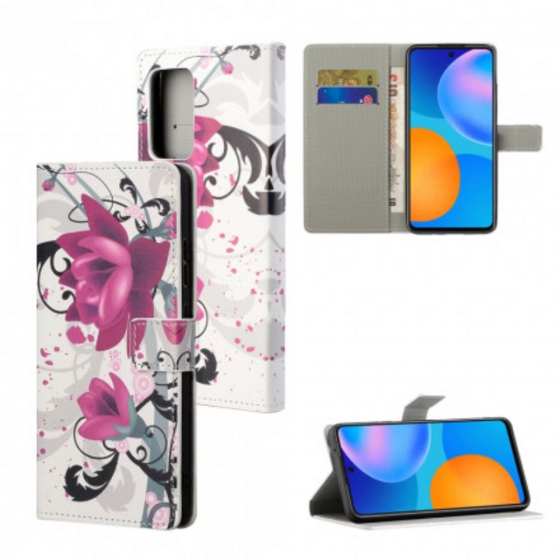 Flip Cover Xiaomi Redmi Note 10 Pro Tropiske Blomster