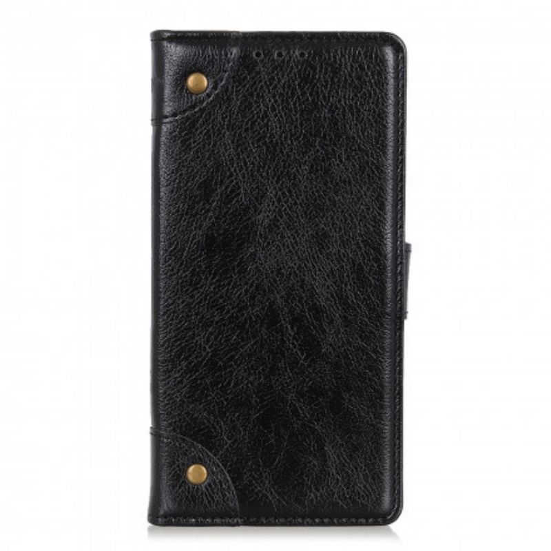 Flip Cover Xiaomi Redmi Note 10 Pro Vintage Nitter Nappa Læderstil