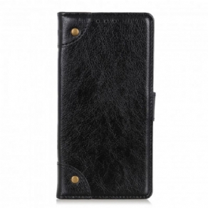 Flip Cover Xiaomi Redmi Note 10 Pro Vintage Nitter Nappa Læderstil