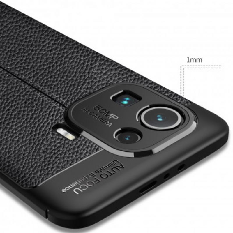 Cover Xiaomi Mi 11 Pro Dobbelt Linje Litchi Lædereffekt