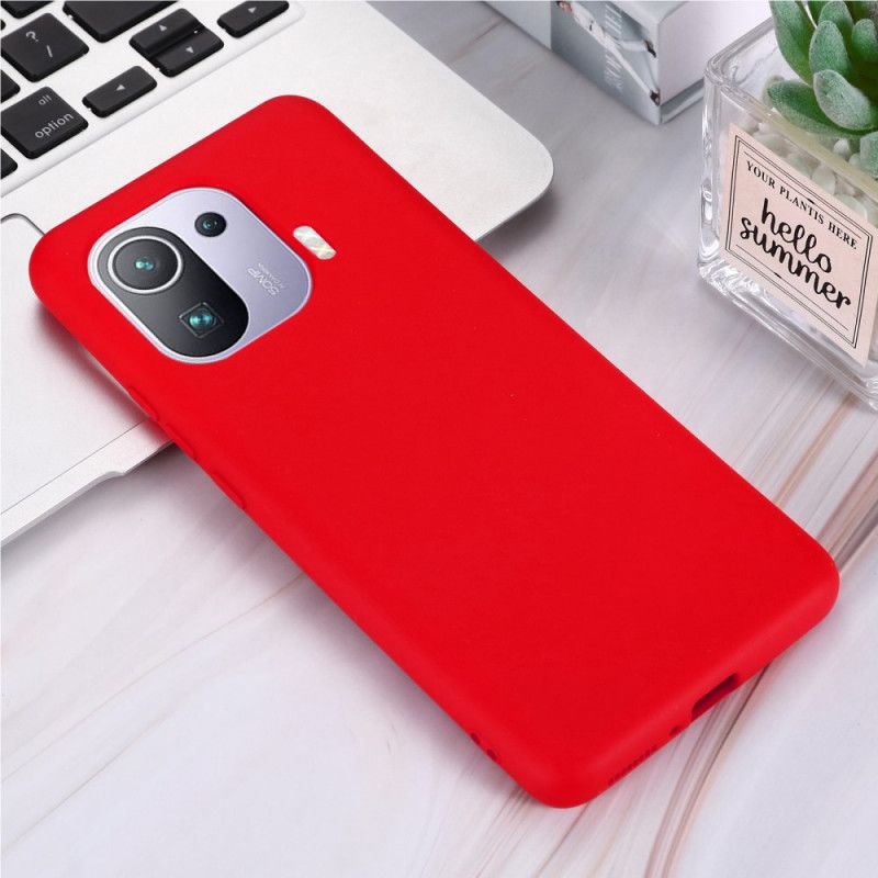 Cover Xiaomi Mi 11 Pro Flydende Silikone Med Snor