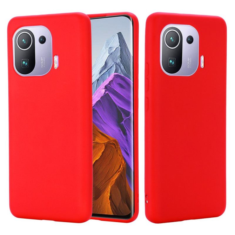 Cover Xiaomi Mi 11 Pro Flydende Silikone Med Snor