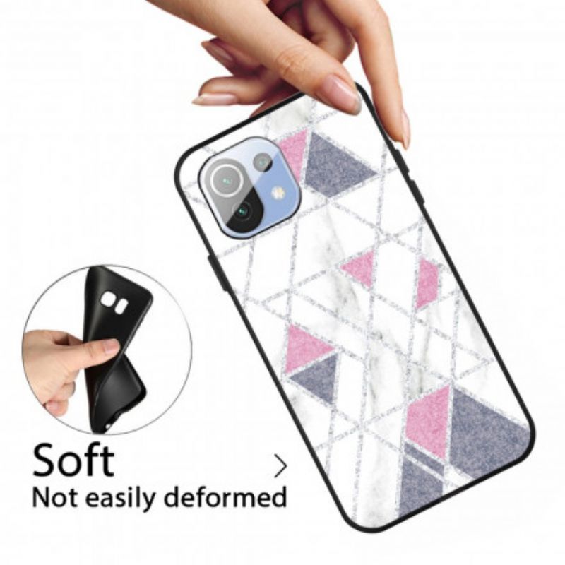 Cover Xiaomi Mi 11 Pro Glitter Marmor