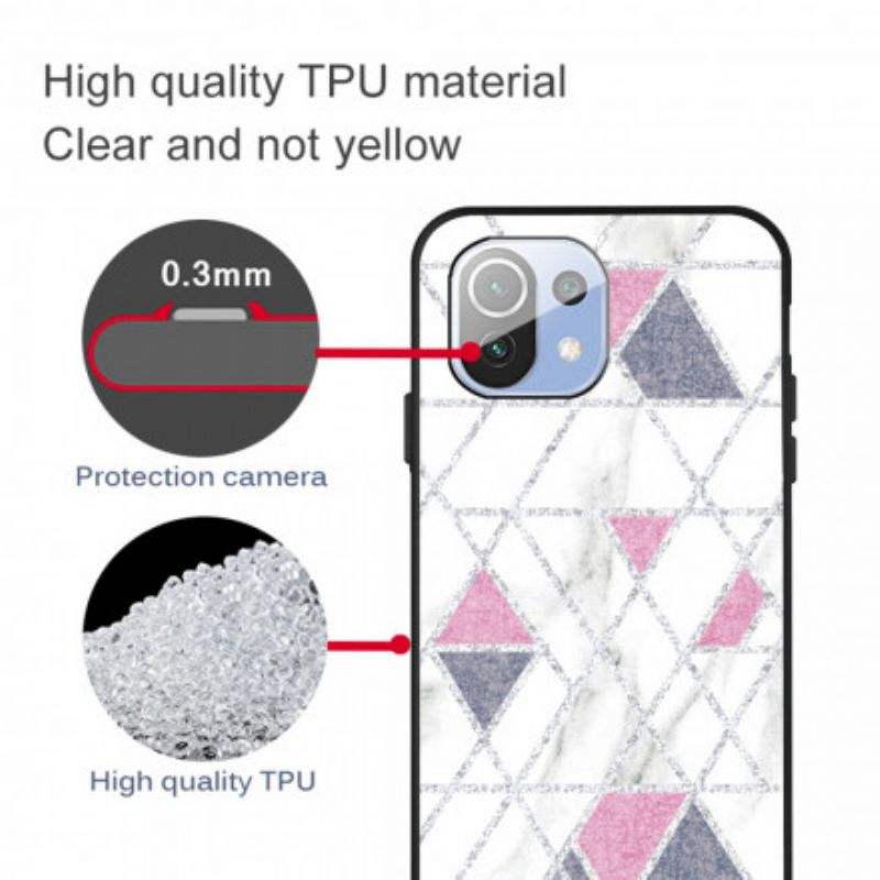 Cover Xiaomi Mi 11 Pro Glitter Marmor