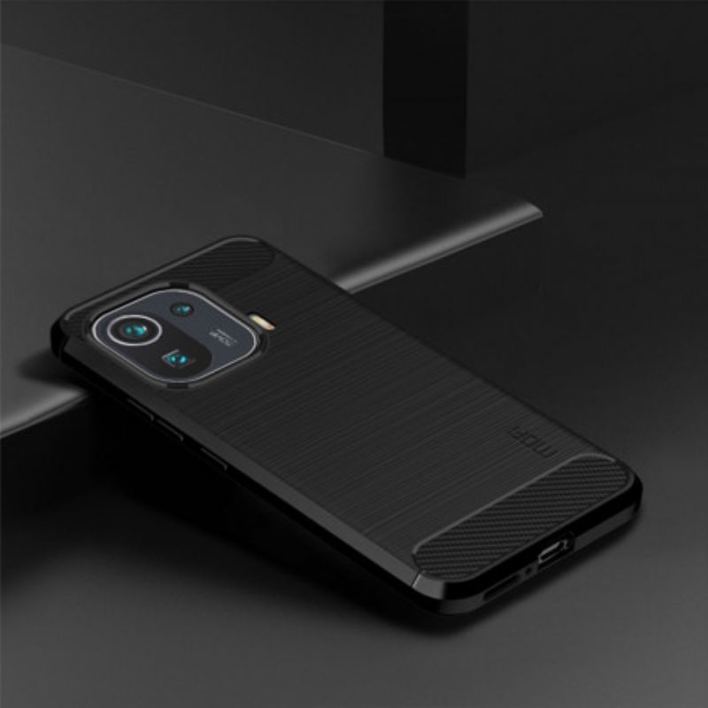 Cover Xiaomi Mi 11 Pro Mofi Børstet Kulfiber