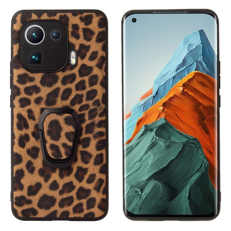 Cover Xiaomi Mi 11 Pro Ringstøtte I Leopardstil