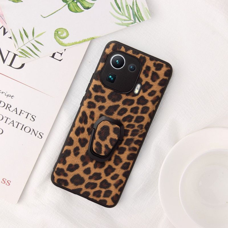 Cover Xiaomi Mi 11 Pro Ringstøtte I Leopardstil