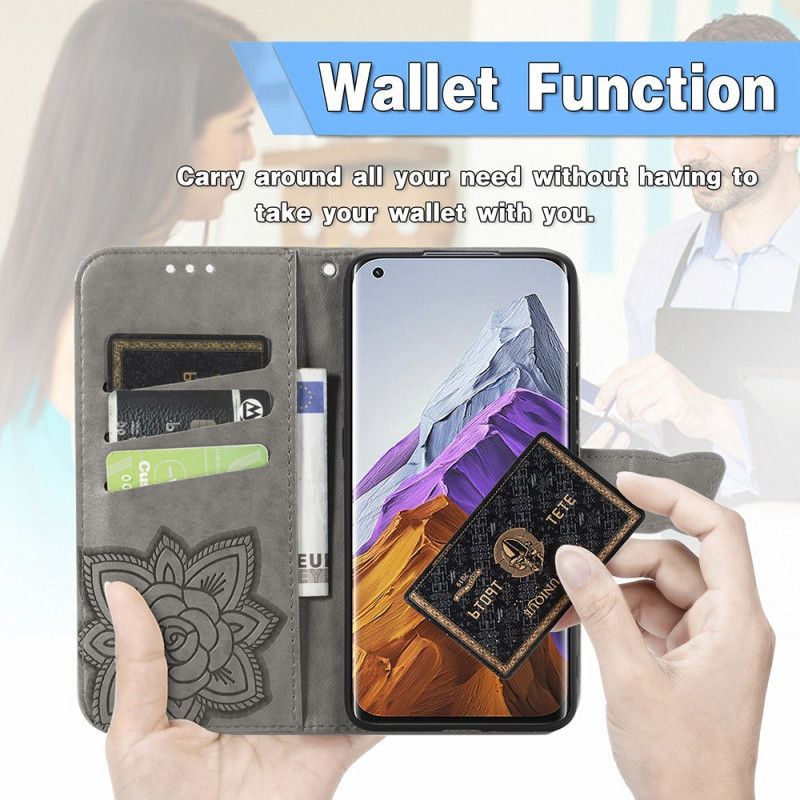 Flip Cover Xiaomi Mi 11 Pro Halve Sommerfugle