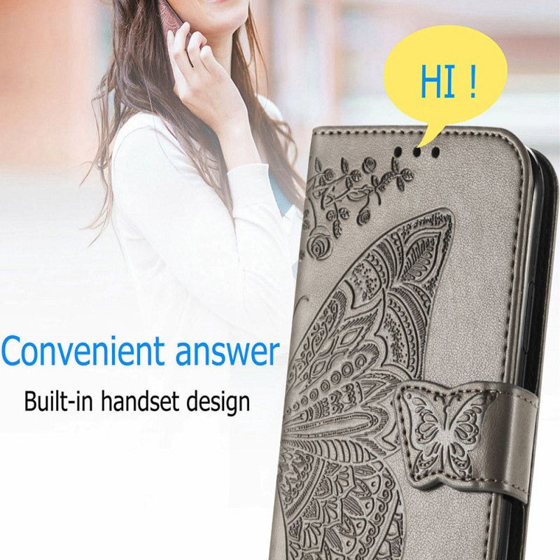 Flip Cover Xiaomi Mi 11 Pro Halve Sommerfugle