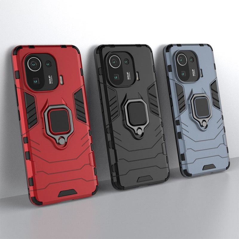 Mobilcover Xiaomi Mi 11 Pro Modstandsdygtig Ring