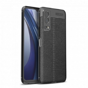 Cover Vivo Y72 5G Dobbelt Linje Litchi Lædereffekt