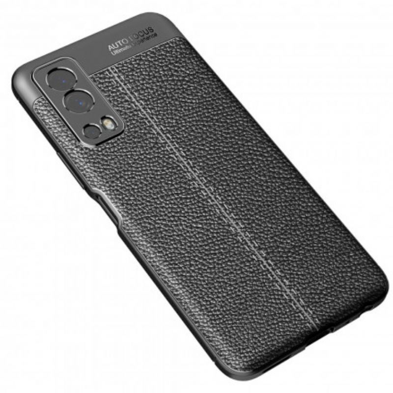 Cover Vivo Y72 5G Dobbelt Linje Litchi Lædereffekt