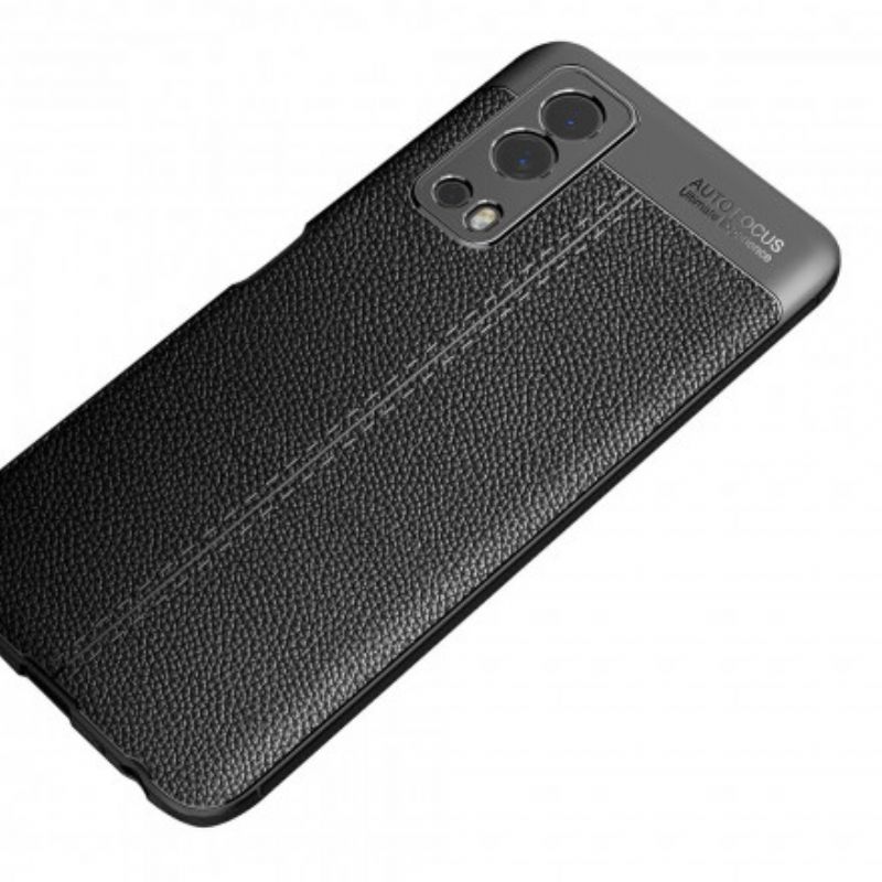 Cover Vivo Y72 5G Dobbelt Linje Litchi Lædereffekt