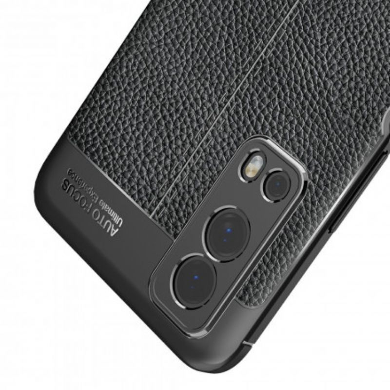 Cover Vivo Y72 5G Dobbelt Linje Litchi Lædereffekt