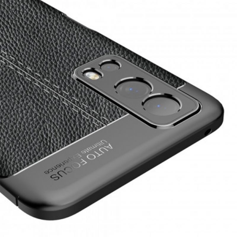 Cover Vivo Y72 5G Dobbelt Linje Litchi Lædereffekt