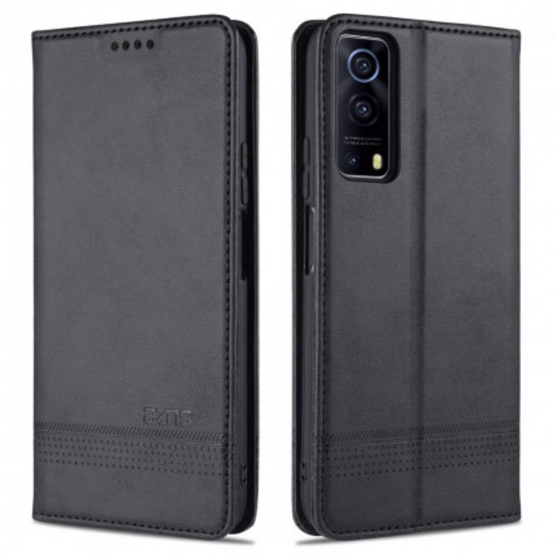 Cover Vivo Y72 5G Flip Cover Azns Læderstil