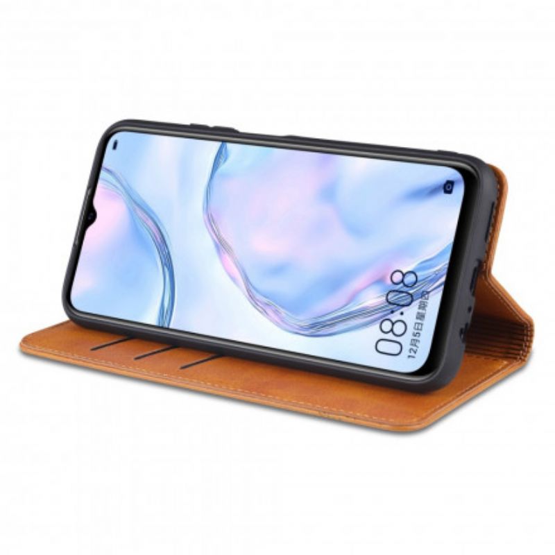 Cover Vivo Y72 5G Flip Cover Azns Læderstil