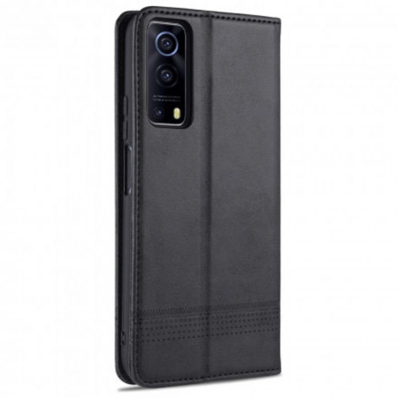 Cover Vivo Y72 5G Flip Cover Azns Læderstil