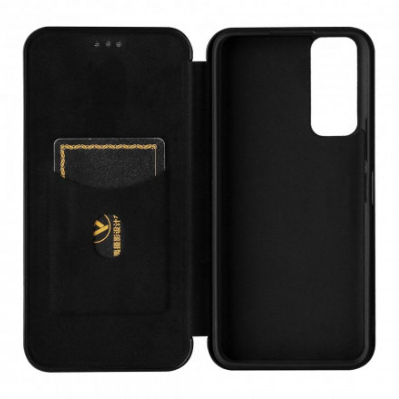 Cover Vivo Y72 5G Flip Cover Farvet Carbon Silikone