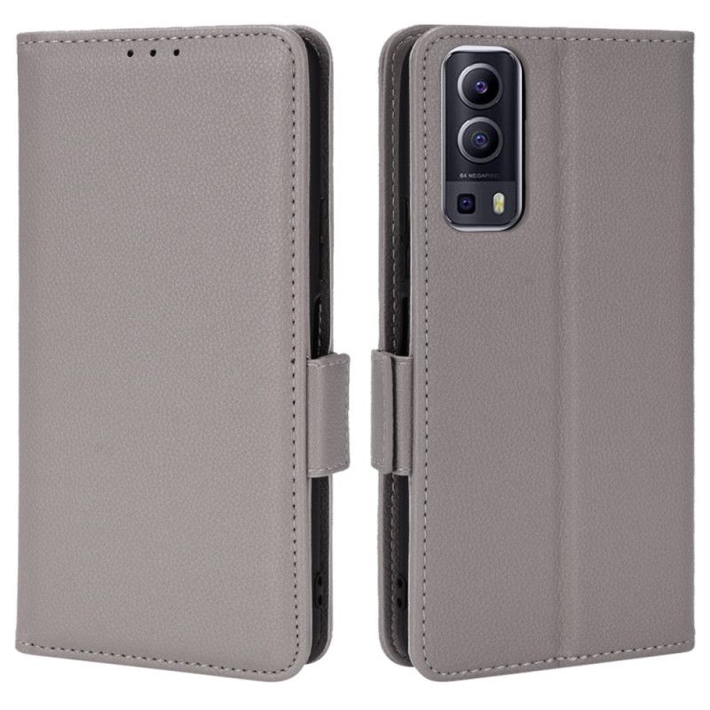 Flip Cover Vivo Y72 5G Læder Cover Dobbelt Nye Farver Flap