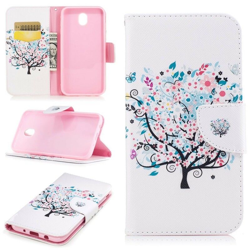 Flip Cover Samsung Galaxy J5 2017 Blomstret Træ