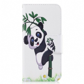 Flip Cover Samsung Galaxy J5 2017 Panda På Bambus